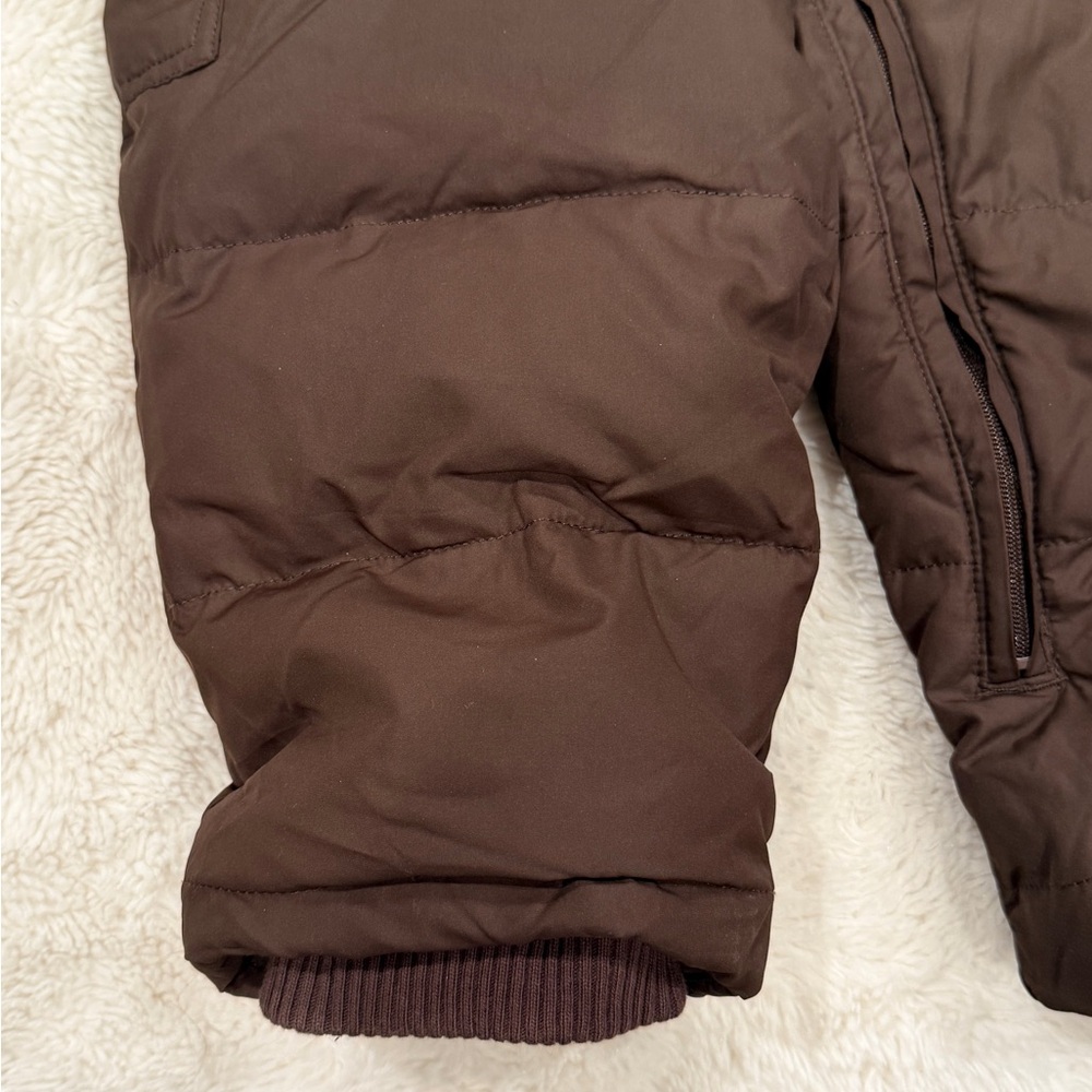 GAP Brown Puffer Kids One Piece Snowsuit - Picture 9 of 9